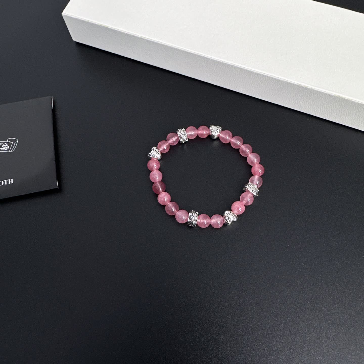 Chrome Hearts Pink Stone Bracelet